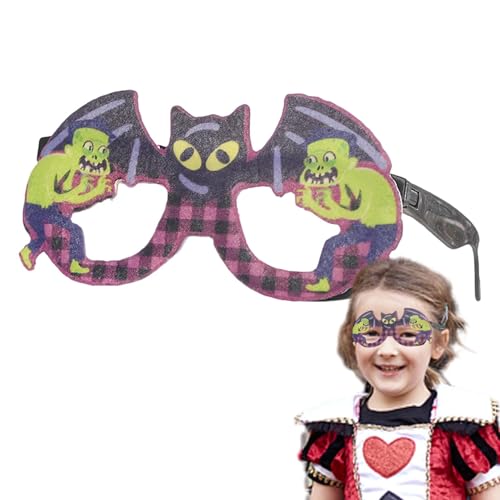 Halloween-Brillen für Kinder,Halloween-Party-Brillen für Kinder - Brillen Foto Requisiten Zubehör Niedlich,Halloween-Cosplay-Zubehör, Party-Geschenk, Brille für Kinder, Kostüm-Zubehör, Geschenk für Er von Nudorpn