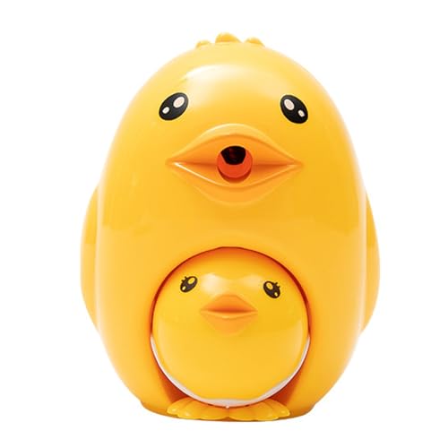 Nuelreva Pencil Sharpener, Cute Hen Mommy & Baby Kids Manual Sharpener with Handle, Easy Clean Container for School Office Home H von Nuelreva