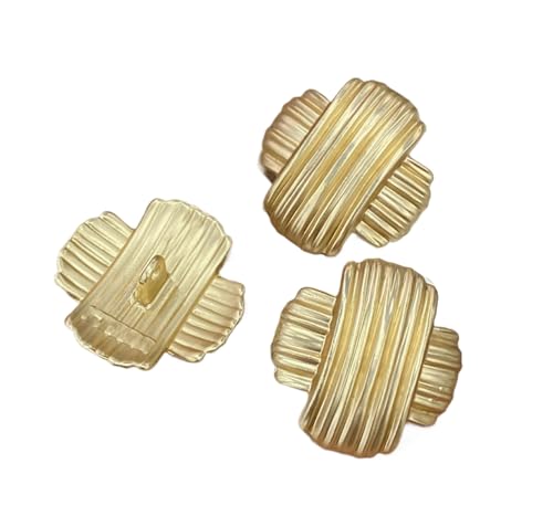 Metallknöpfe mit Kreuzknoten, 18 mm/23 mm, 6 Stück, Farbe 1, 18 mm, 6 Stück Metallknöpfe mit Kreuzknoten, 18 mm/23 mm, 6 Stück, Farbe 1, 18 mm, 6 Stück von Nuheekg