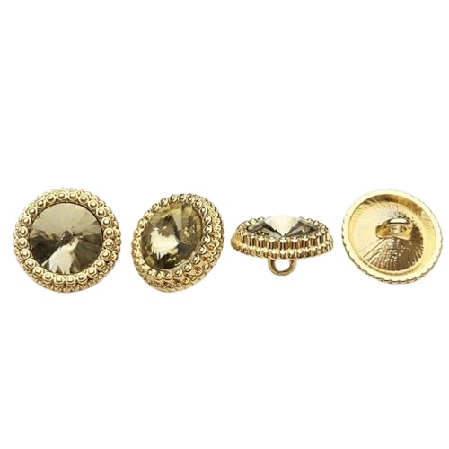 Runde Kristallknöpfe aus Metall, 11 - 20 mm, Farbe 2, 17,5 mm, 5 Stück Runde Kristallknöpfe aus Metall, 11 - 20 mm, Farbe 2, 17,5 mm, 5 Stück von Nuheekg