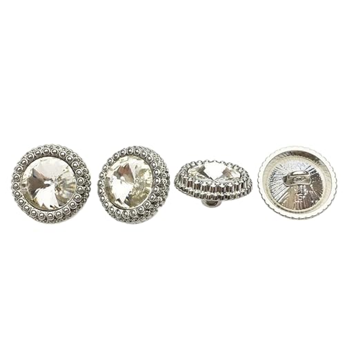 Runde Kristallknöpfe aus Metall, 11 - 20 mm, Farbe 3, 17,5 mm, 5 Stück Runde Kristallknöpfe aus Metall, 11 - 20 mm, Farbe 3, 17,5 mm, 5 Stück von Nuheekg