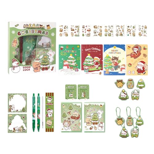 Christmas Cartoon Stationery Set, Funny Christmas Student Stationery, Festival Reward Set, Fun And Practical Christmas Stationery Set, Portable Christmas Stationery Favors For Kids von Nuhjytgf