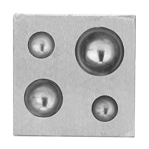 Durable Jewelry Dapping Block, Metal Dapping Block, 50MM 1,97 Zoll Hobbyisten, Juweliere für Schmuckverarbeitung Dapping Punches von Nunafey