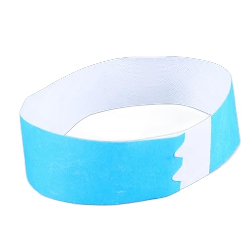 1000 Stück Reißfeste Papierarmbänder Armbänder Blau Event D11 Sp0sable für Kunstpapier Reißfest D11 Sp0sable Badezimmer-Papier Event-Armbänder Gastgeschenke Armbandpackungen von Nurnesy