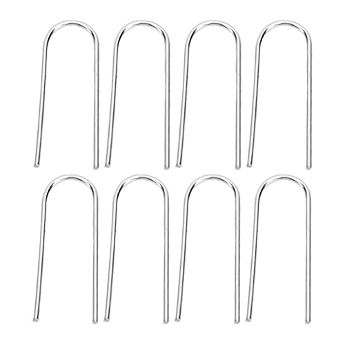 Nurnesy 100 Pcs Hohe Temperatursprungringe, U -Hanger -Haken für Schmuckherstellung, U -förmige Keramik -Ornamentshaken mit Plastikhülle für Ton, Glas und Mehr von Nurnesy