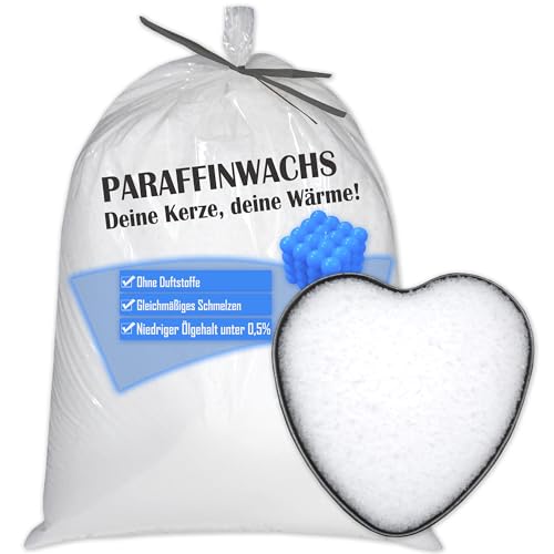 Paraffinwachs für Kerzen 250g Premium Fein Granulat Weiß unbeduftet Kerzensand Kerzenwachs zum gießen -MENGENAUSWAHL 100-900g Paraffin Wachsgranulat DIY Kerzen selber machen 0,25kg von Nurtextil24