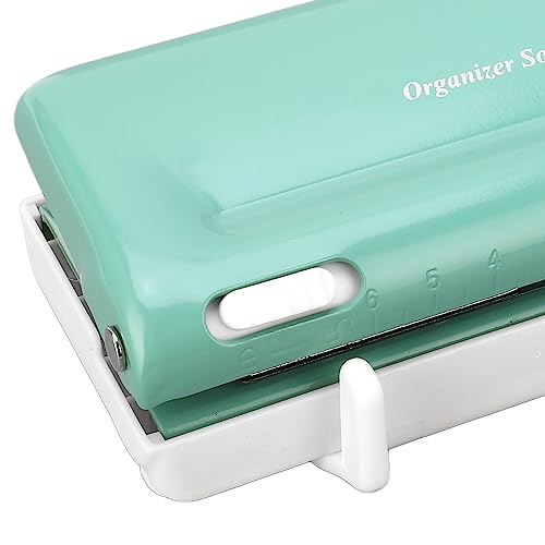 6 Hole Paper Puncher Abstand Verstellbarer Planer Hole Puncher für A4 A5 B5 A6 A7 Grüne Starke Kompatibilität Genauige Loch -Stanzplastikschale für Schulbüro -Arbeitsstudien von NutriEss