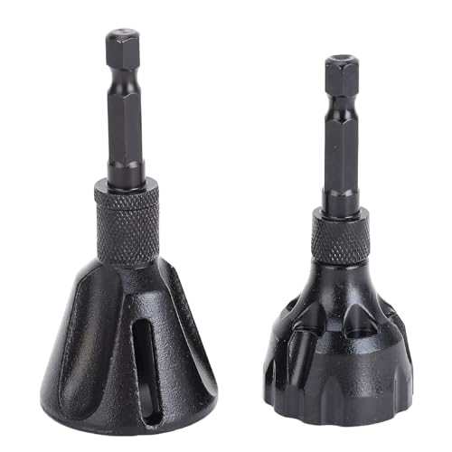 Nutriess 2 PCs Bohrer Bit Burr Entfernung Wolframstahl 3 Flöte 1/4in -Hechseshex -Schaftschraube Burr Entfernen von 3 bis 20 mm 5 bis 25 mm für die Entfernung von Abgrenzung und von NutriEss