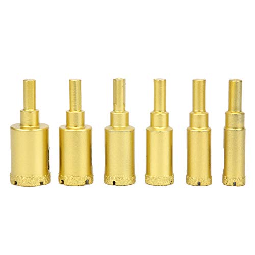 Nutriess Diamond Hole Bohrer Bitschneider 6pcs für Marmorglas Keramik Betonkünstlinge mit verbesserter Haltbarkeit und Präzision für professionelle Bohraufgaben von NutriEss