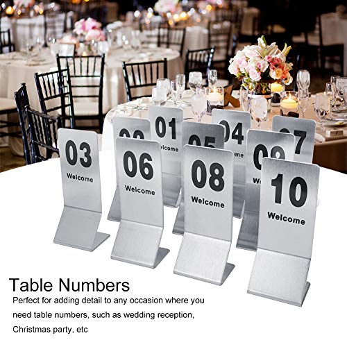 Nutriess Double Side Table Numbers 1 bis 10 mit elegantem Design ideal für Hochzeitsfeierndekoration und Veranstaltungsorganisation von NutriEss