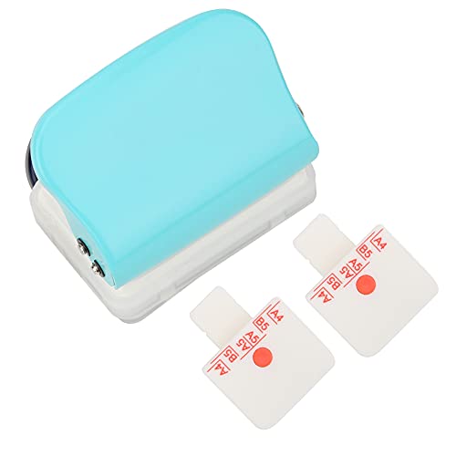 Nutriess Multifunktions-Papierstanzer mit 26 Löchern, dunkelblau, Bürobedarf für A4, B5, A5, handbetriebenes Gerät für lose Blätter (Light Blue) von NutriEss