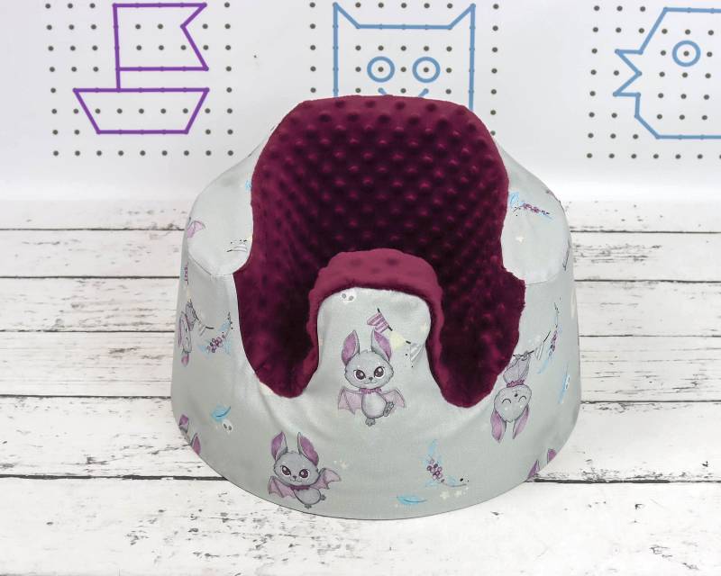 Graue Baby Sitzpatsche Bumbo Sitzauflage, Niedliche Vampir Bats Sitzbezüge | Neu von NuvaArt