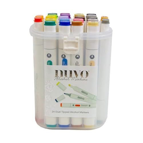 Nuvo Alcohol Marker Pen Collection – Core Collection – 24 Stück – Marker mit doppelter Spitze von Nuvo