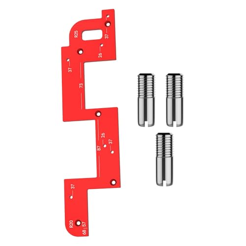 Schranktür-Installationswerkzeug – Schrank-Hardware-Vorrichtung, Stanz-Locator Aus Aluminiumlegierung, Bohrführung, Schrank-Nut-Werkzeug – Robust von Nuyhadds