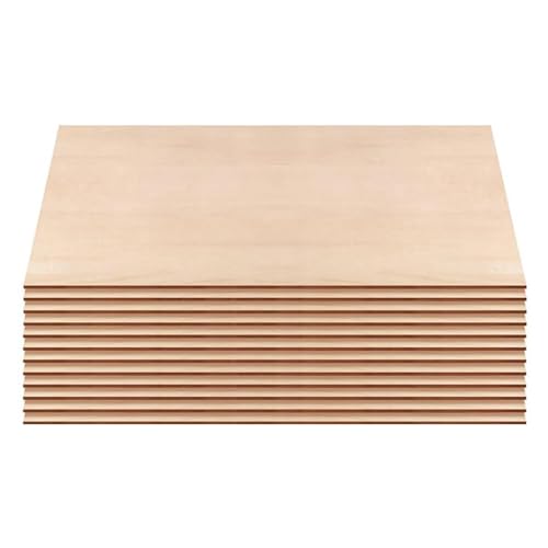 Architektonisches Modellholz | Lywood Platten Sortiment | Holzbastelbedarf, Bastelholzsortiment, quadratische Holzstücke, dünne rechteckige Bretter, Holzbearbeitungsmaterial-Sortiment von Nuyhgtr