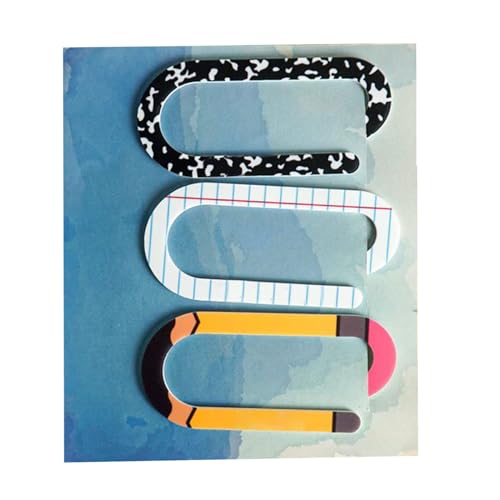 Büroklammern Lesezeichen, Acryl-Büroklammer-Form, kratzfest, leichtes Design, Schreibwarenbedarf, ideal für Schüler und Lehrer, Verwendungsszenario, Schule, Zuhause, Lesen Büroklammern Lesezeichen, Acryl-Büroklammer-Form, kratzfest, leichtes Design, Schreibwarenbedarf, ideal für Schüler und Lehrer, Verwendungsszenario, Schule, Zuhause, Lesen von Nuyhgtr