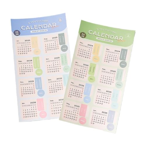 Calendar Stickers for Planners, 2025 Calendar Index Tab Stickers, Clear Printing Weekly Planner Labels for Project Planning, Personal Activities, Meeting Scheduling, 21x11.5cm von Nuyhgtr