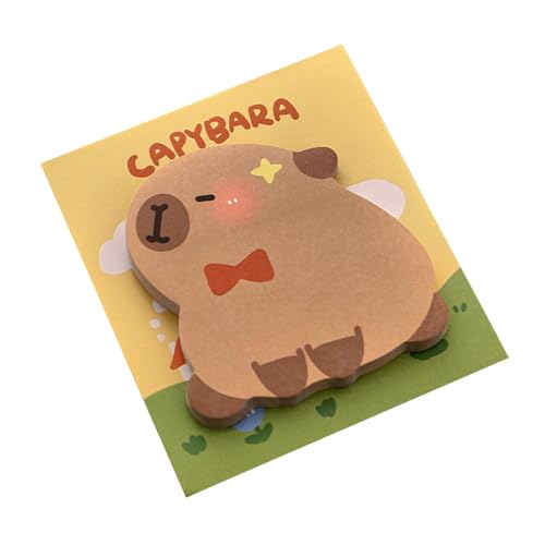 Capybara Haftnotizen, lebendige, kreative Notizblöcke für Künstler und Schriftsteller, Notizblöcke und Memo-Seiten, vielseitig einsetzbar für Zuhause, Büro, Schule von Nuyhgtr