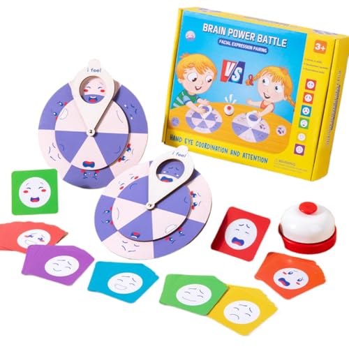 Nuyhgtr Preschool Mental Health Toy, Kindergarten Emotion Wheel, Early Childhood Emotion Toy, 22.3x18.5x5.2 cm, Interactive Kids Emotion Wheel Toy for Helping Children Understand and Express Emotions von Nuyhgtr