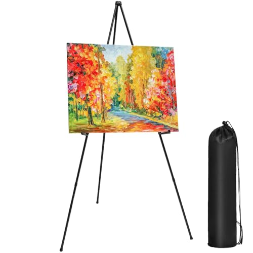 Portable Multi-Purpose Tripod Easel Aluminum Display Tripod Easel Easel Stand for Posters and Artwork Foldable Portable Easel Lightweight Easel for Display Tripod Easel for Table and Floor Versatile von Nuyhgtr