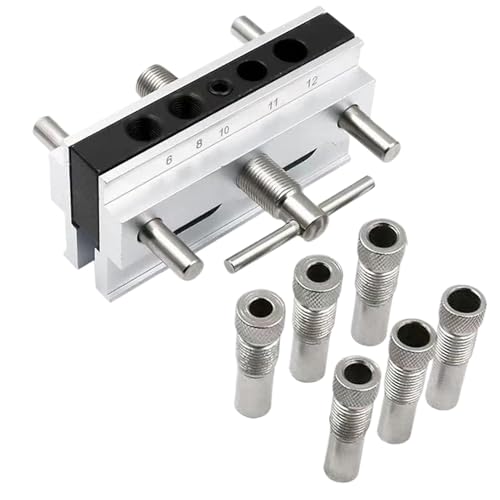 Woodworking Drill Guide, Doweling Drill Guide Tool, Portable Drill Block, Center Doweling Jig, Professional Centering Doweling Jig Kit for Woodworking Projects and Accuracy in Your Drilling von Nuyhgtr