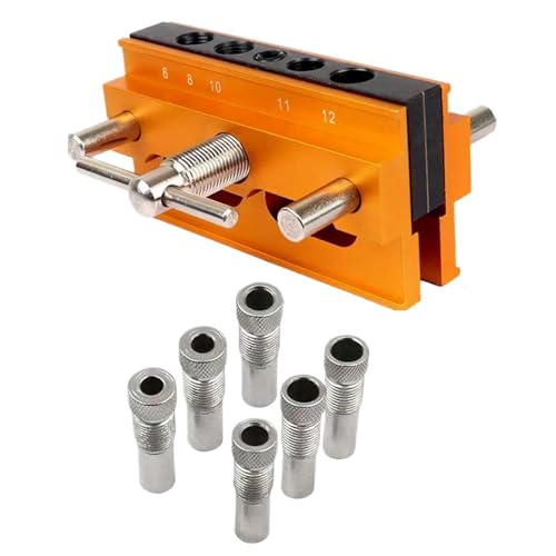 Woodworking Drill Guide, Doweling Drill Guide Tool, Portable Drill Block, Center Doweling Jig, Professional Centering Doweling Jig Kit for Woodworking Projects and Accuracy in Your Drilling von Nuyhgtr