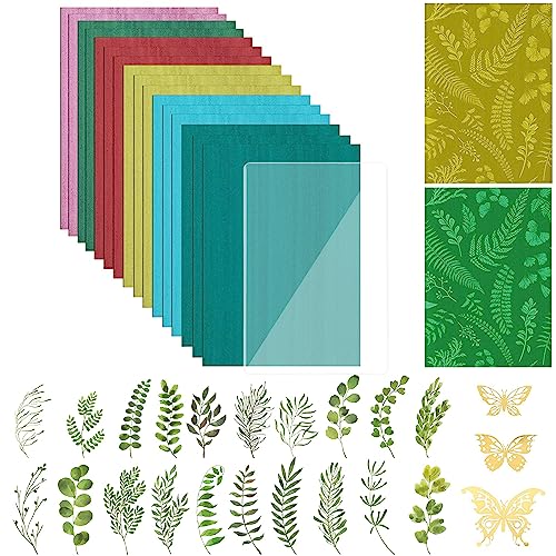 Cyanotypie Papier Kit,48 Stück Hochempfindliches Sonnendruckpapier Naturdruckpapier Mit Filmausschnitte Und Cyanotypie Material,Solar Fotopapier Sun Art Paper Für Kinder Erwachsene Diy Zum Basteln von Nuyoach