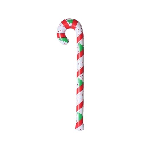 Aufblasbare Zuckerstange, 90 cm, aufblasbare Zuckerstange, riesige Zuckerstangen-Dekorationen, hängende Zuckerstange, Weihnachtsdekorationen für Weihnachten, Innen- und Außenbereich, Wand, Party, von Nuziku