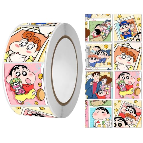 Crayon Shin-Chan Aufkleber,Kinder Crayon Shin-Chan Aufkleber 500 Stücke Crayon Shin-Chan Belohnungsaufkleber für Belohnungssticker Niedliche Aufkleber Motivationsaufkleber für Geschenk Party von Nv Wang