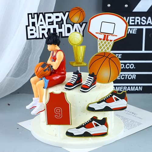 Cupcake Toppers,Zahnstocher Flaggen 10 Stück Basketball Cupcake Topper Dekorationen für Kinder Geburtstag Hochzeiten Duschen Hochzeit Party Supplies Dekor Gefälligkeiten von Nv Wang