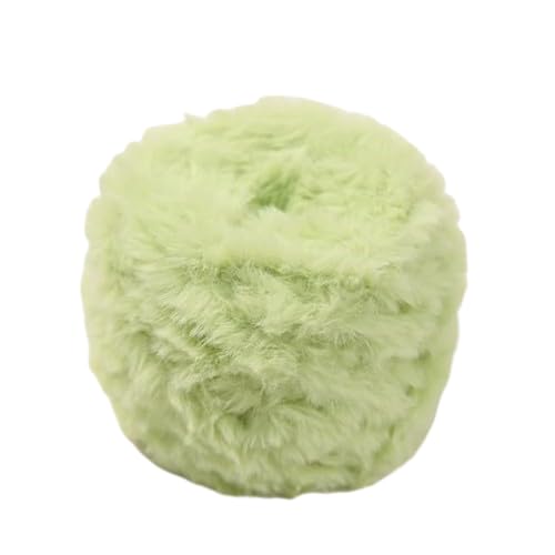 Nvzi Chunky Chenille-Garn zum Häkeln, sperriges flauschiges, dickes Stricken, Chenille-Garn, super grobes Chenille-Garn für handgestrickte Decken, weiches Plüschgarn, 100 g, Avocadogrün von Nvzi