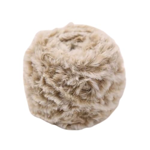 Nvzi Chunky Chenille-Garn zum Häkeln, sperriges flauschiges, dickes Stricken, Chenille-Garn, super grobes Chenille-Garn für handgestrickte Decken, weiches Plüschgarn, 100 g, dunkles Khaki von Nvzi