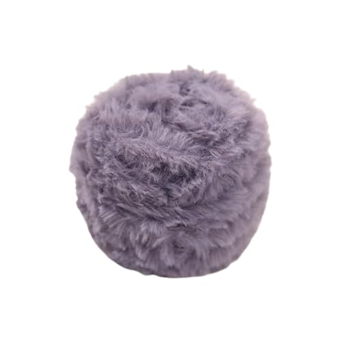 Nvzi Dickes Chenille-Garn zum Häkeln, sperriges, flauschiges, dickes Stricken, Chenille-Garn, super grobes Chenille-Garn für handgestrickte Decken, weiches Plüschgarn, 100 g, Violett von Nvzi