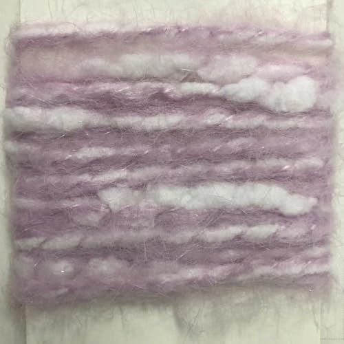 Nvzi Weiche Plüschwolle, Acryl, ausgefallenes Schlaufengarn für Puppenhaarherstellung, Häkeln, Stricken, Nadelfilzen, Puppenhaar, lockiges Haar, Spulen aus Wollfilz, kardierte Schafwolle, Roving, von Nvzi