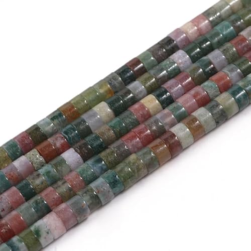 Nvzi -c 1 Stück 2 x 4 mm natürliche Primärfarbe Stein Perlen Abstandshalter DIY halbfertige Armband-Zubehör dunkle Farbe gemischte Farben natürlich hausgemachtes Armband Zubehör Material von Nvzi