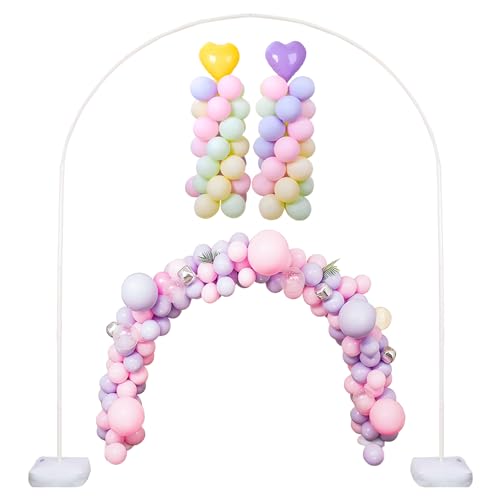 8ft × 6ft Ballonbogen Gestell Einstellbar Luftballon Ständer Bogen für Hochzeit, Geburtstag, Babydusche von Nwvuop