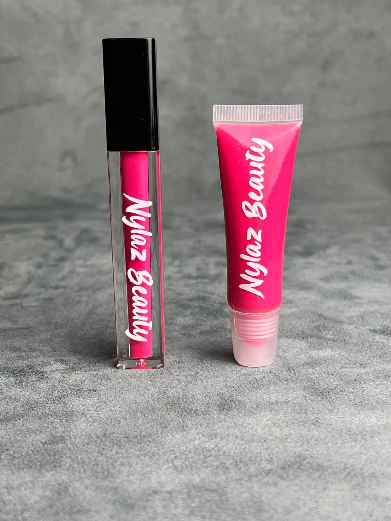 Barbie Pink Schimmer Lippenglanz/Self Love Pigmentierter Glanz von NylazBeauty