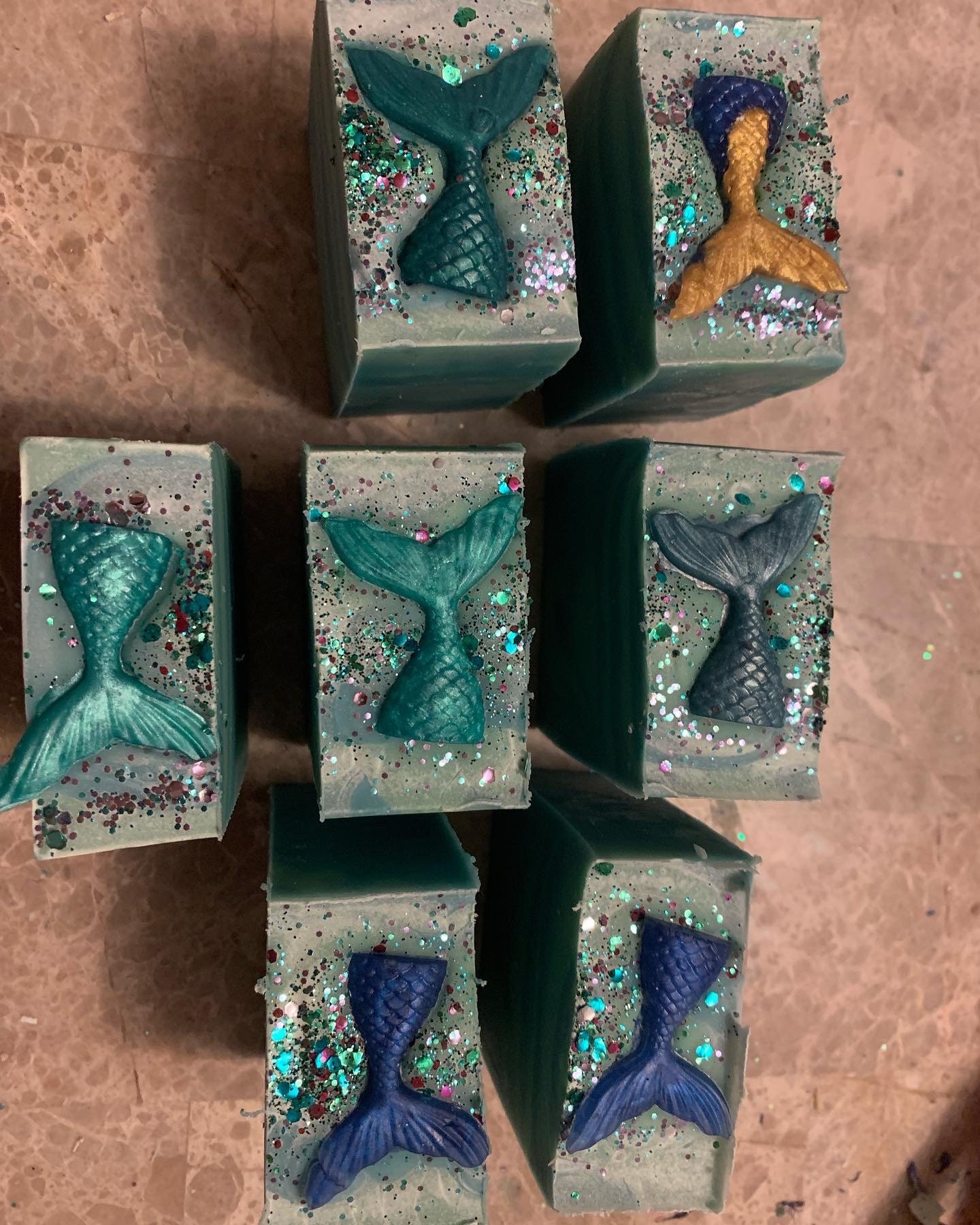 Mermaid Flowers - Handgemachte Natürliche Kaltprozessseife Vegan von NyssaQCrafts