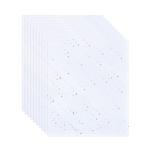 10 Blatt glitzerndes buntes Geschenkpapier, Blumenstraußpapier, Seidenpapier zum Basteln, DIY-Produktionsdekoration, geeignet zum Verpacken von Geburtstagsgeschenken (50 x 66 cm) von NyxSeat