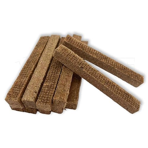 10 Wachsfresser, Kerzendochte aus Holz, dauerhafte Kerzendochte, können Kerzenreste reinigen, Kerzen für den Außenbereich, verwendet für Weihnachten, Abendessen bei Kerzenschein von NyxSeat