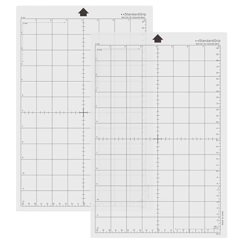 2 Stück transparente Schneidematte, Schneide-Ersatzmatte, Gittermatte mit Skala, selbstklebende Schneidematte, Graviermaschinen-Stanzmatte, rutschfeste Schneidematte zum Gravieren, Schneiden von NyxSeat