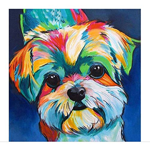 Diamond Painting Hund,Diamond Painting Tiere 5D Diamant Painting Bilder Erwachsene,Diamanten Painting von O&BTRC01