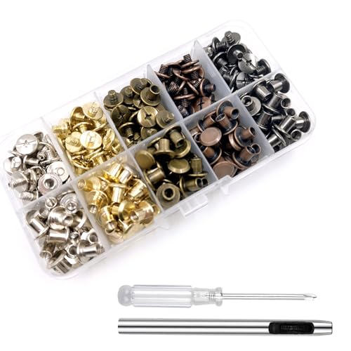 100 Insmes M5x4mm Zineslegierungen Chicagos Schrauben Buchbindende Nieten Für Lederartikel Taschen Bücher Matte Finish Täglich Gebrauch 100 Insmes M5x4mm Zineslegierungen Chicagos Schrauben Buchbindende Nieten Für Lederartikel Taschen Bücher Matte Finish Täglich Gebrauch von OAJABBGE