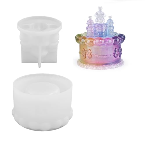 Box Silikonform Epoxidharz Schimmel Kuchenschlossform Schmuckschachtel Formen Für Schmuckschachtel Praktischer Lagerbehälter von OAJABBGE