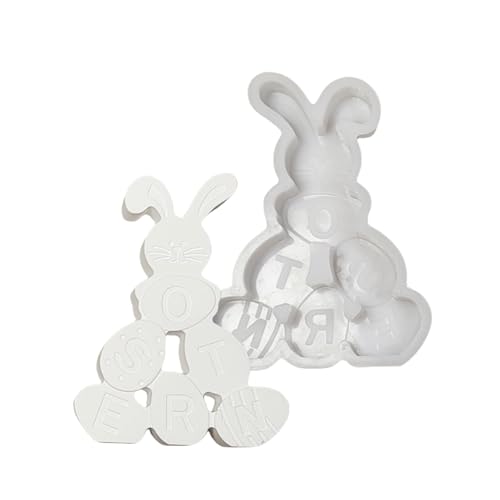 Bunnies Statue Silikonkerzenformen Für Kerzenseife Home Dekoration Einfacher Demolding Epoxidharz Silikonformen Für Handwerk von OAJABBGE