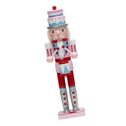 Elegante 15 Zoll Makkaron Kuchen Head Soldat Holzsoldat Figur Für Weihnachtstischdekoration Dessert Herstellung von OAJABBGE