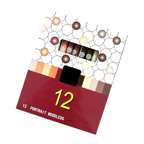 OAJABBGE 12pcs Holzloser Aquarellbleistift Für Künstler Kinder Ölbasierte Holzstifte Für Porträtzeichnung Malerei von OAJABBGE