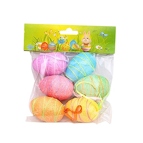 OAJABBGE Glitzernde Ostereier Weicher Schaum Vogel Egei Ornament Festliche Dekoration Für Gartenparty Einstellung Requisiten OAJABBGE Glitzernde Ostereier Weicher Schaum Vogel Egei Ornament Festliche Dekoration Für Gartenparty Einstellung Requisiten von OAJABBGE