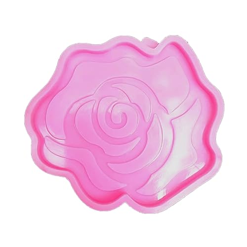 Rose Geformt Tasse Tablett Silikon Form Rutschfeste Getränke Matte Epoxidharz Form Für Untersetzer Home Dekore Handwerk Machen von OAJABBGE