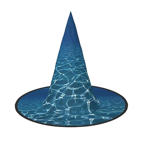 OAKETE Blue Deep Ocean Halloween Full Hat Wide Edge Foldable Sharp Hat Halloween Costume Accessories von OAKETE